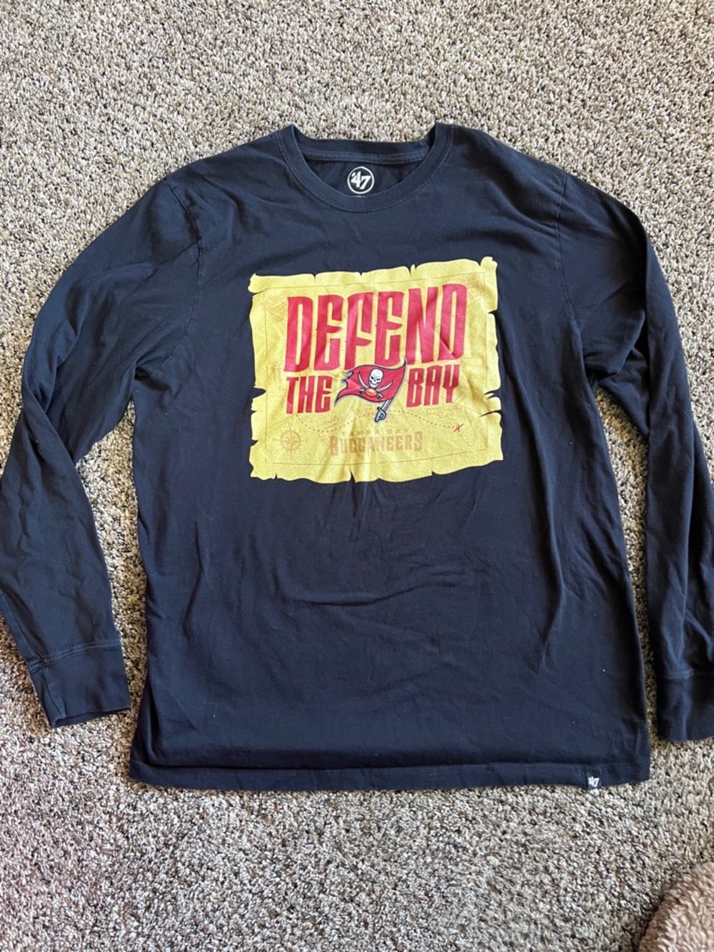 Tampa Bay Buccaneers 'Defend The Bay' Long Sleeve Graphic Tee - Black